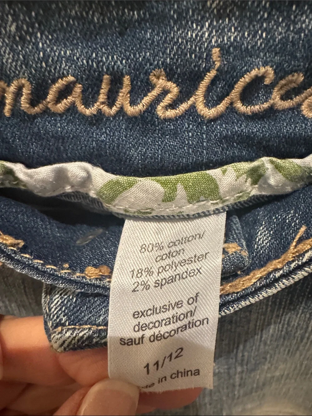Maurice’s Straight Leg cropped Women’s Jeans in Washed Blue